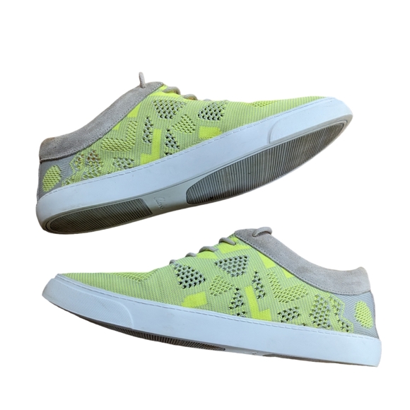 Clarks Somerset Glove Glitter Neon Green Sneakers Size 8.5 - Picture 3 of 12